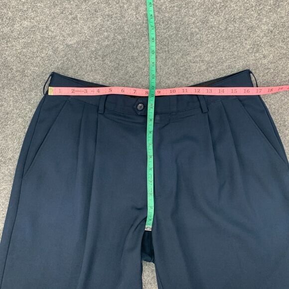 Alan Flusser Golf Shorts Mens 34 Navy Blue Pleated Front Lightweight Performance - Picture 5 of 12